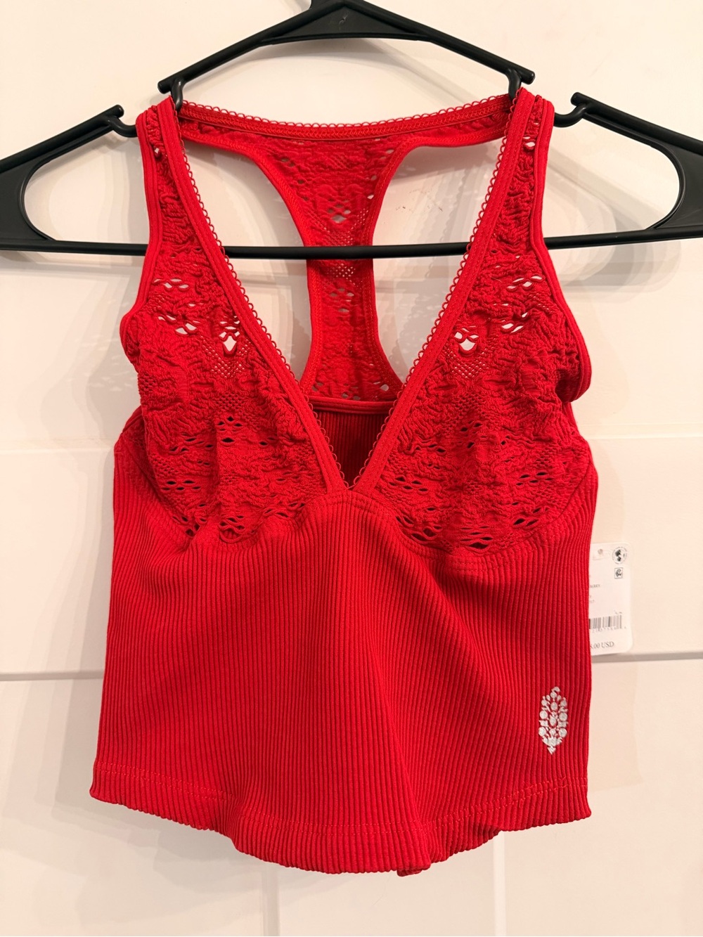 Free People Movement Far Out Cami, XS, NWT, Cranberry Red Gorgeous! ❤️❤️